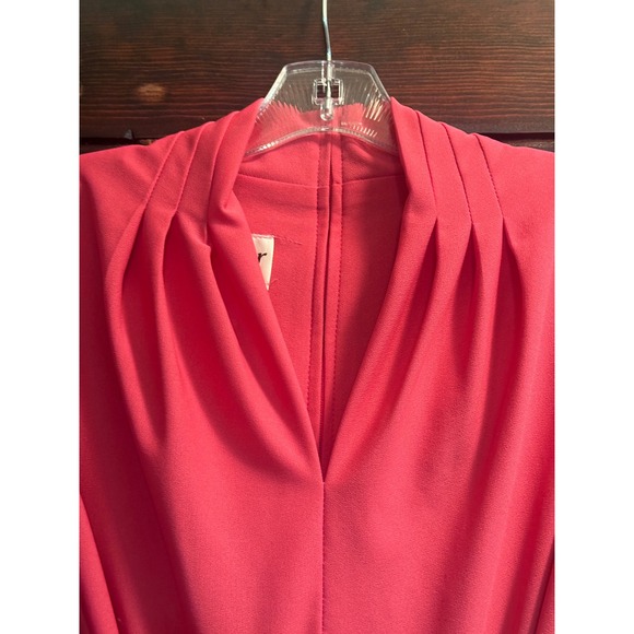 Signor California Petite Pink Cap Sleeve Belted Midi Dress Size 8 - Picture 10 of 11